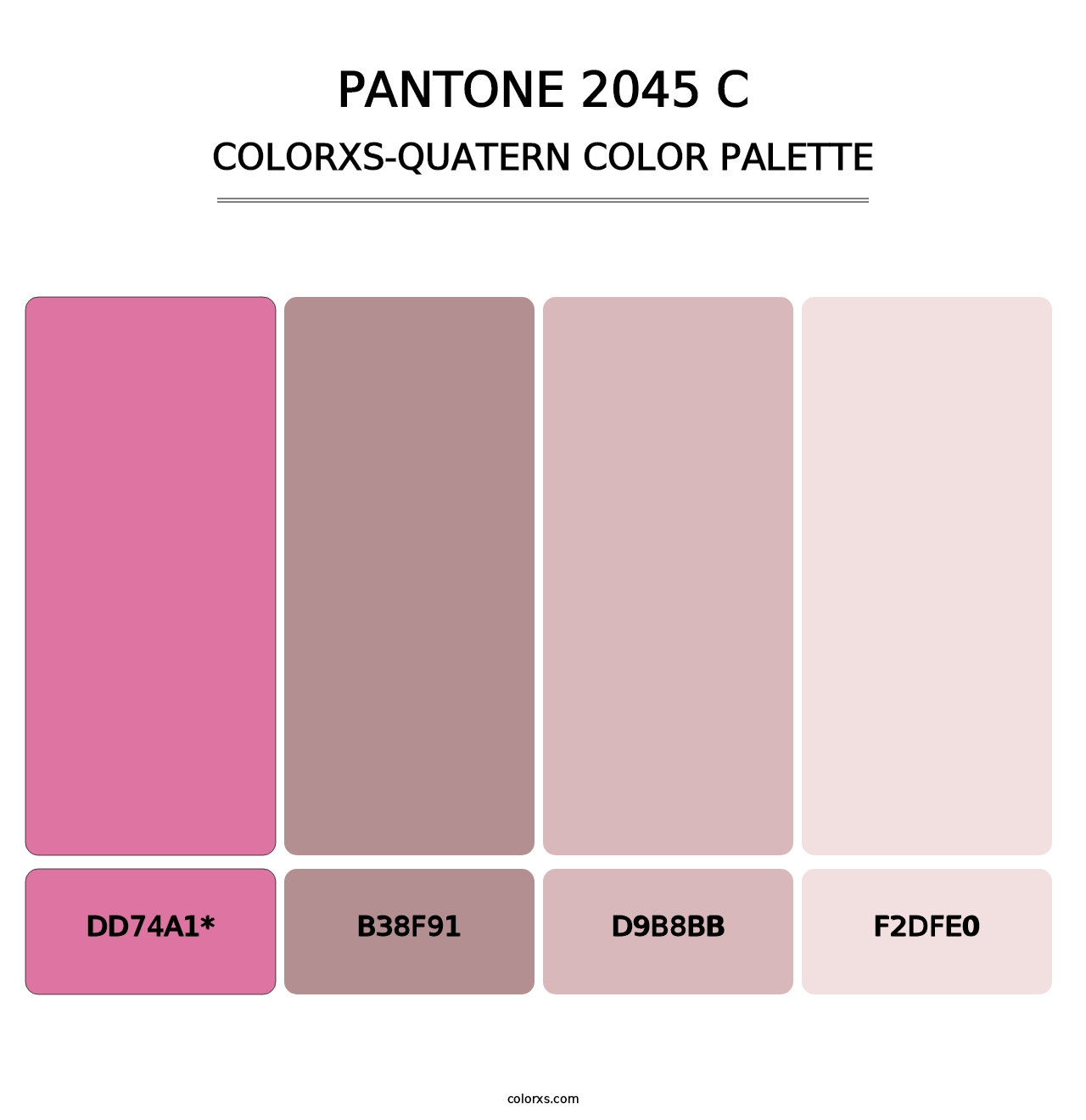 PANTONE 2045 C - Colorxs Quad Palette