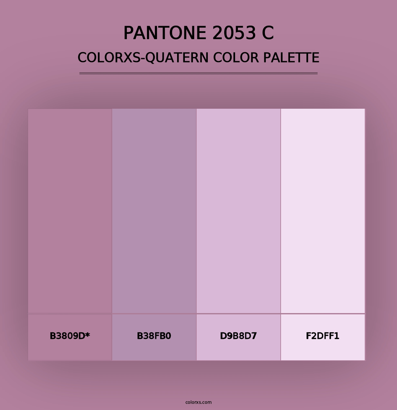 PANTONE 2053 C - Colorxs Quad Palette