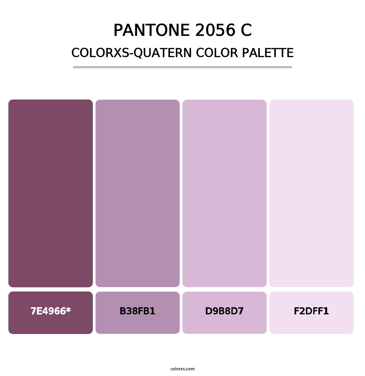 PANTONE 2056 C - Colorxs Quad Palette