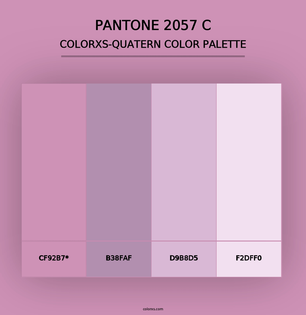 PANTONE 2057 C - Colorxs Quad Palette