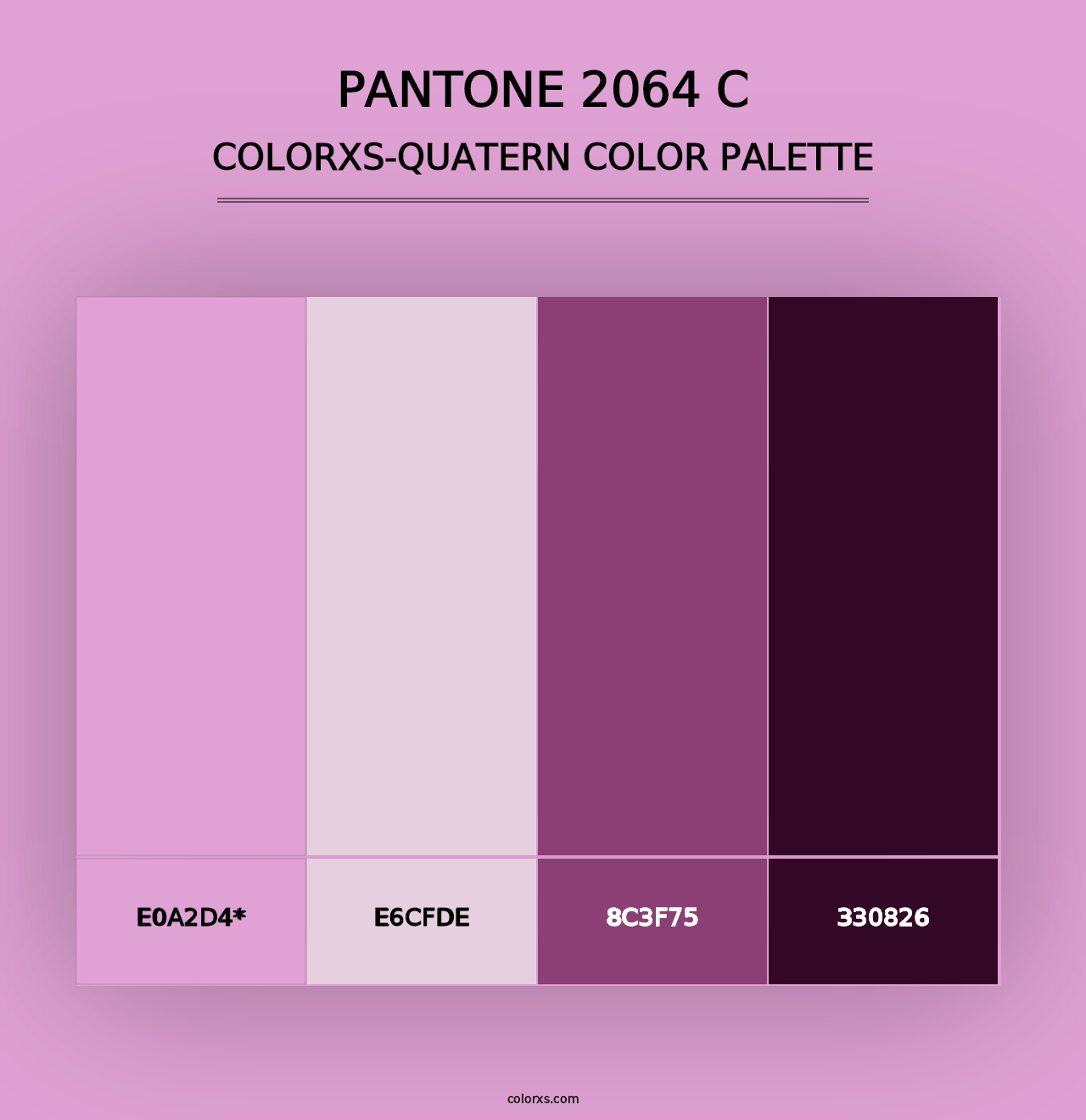 PANTONE 2064 C - Colorxs Quad Palette