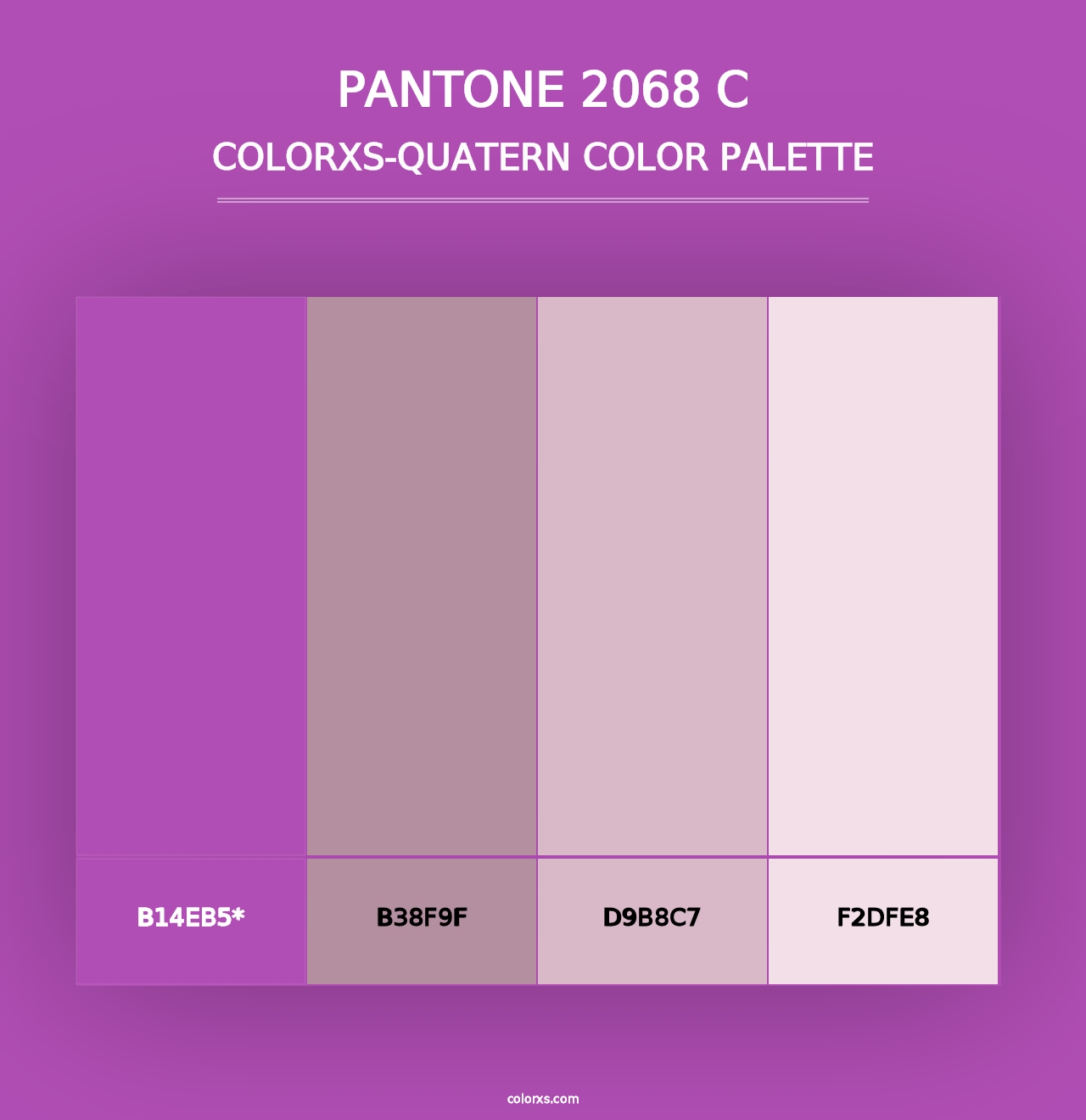 PANTONE 2068 C - Colorxs Quad Palette