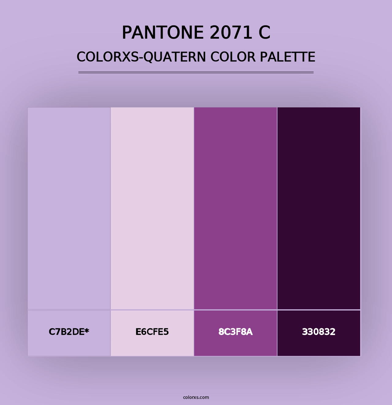 PANTONE 2071 C - Colorxs Quad Palette