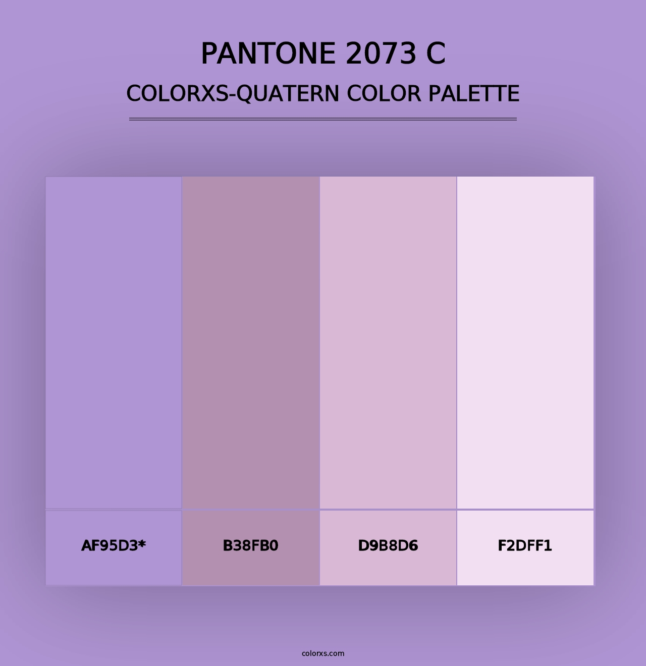 PANTONE 2073 C - Colorxs Quad Palette