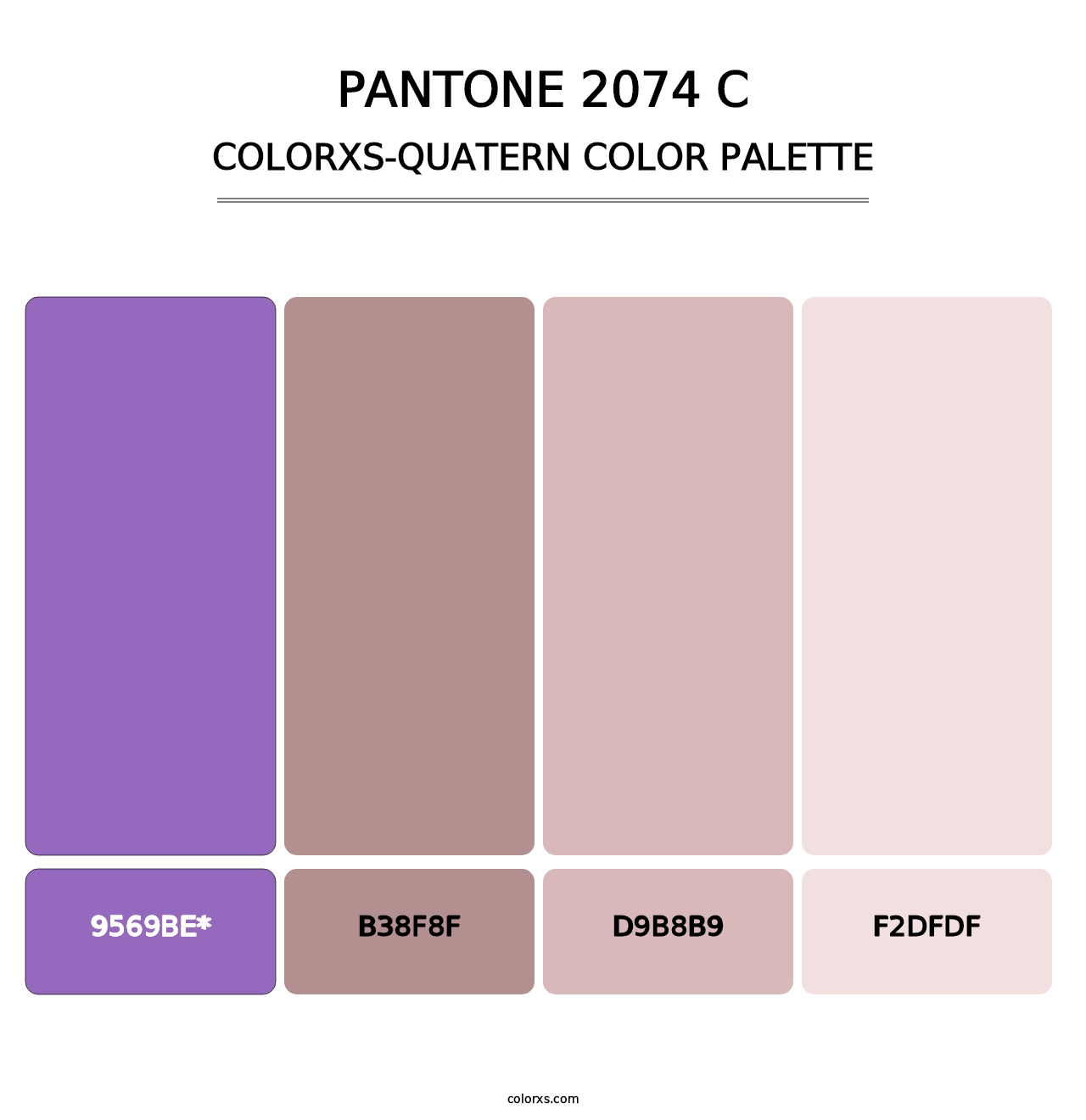 PANTONE 2074 C - Colorxs Quad Palette