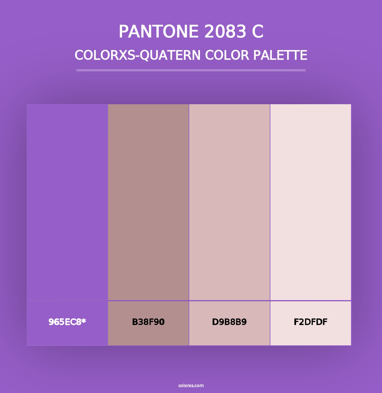 PANTONE 2083 C - Colorxs Quad Palette