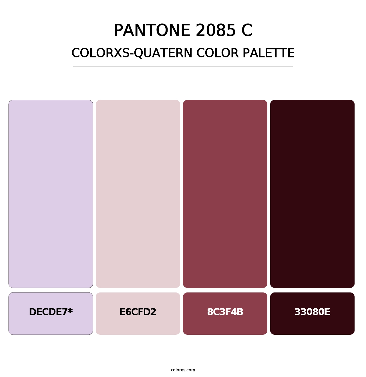 PANTONE 2085 C - Colorxs Quad Palette