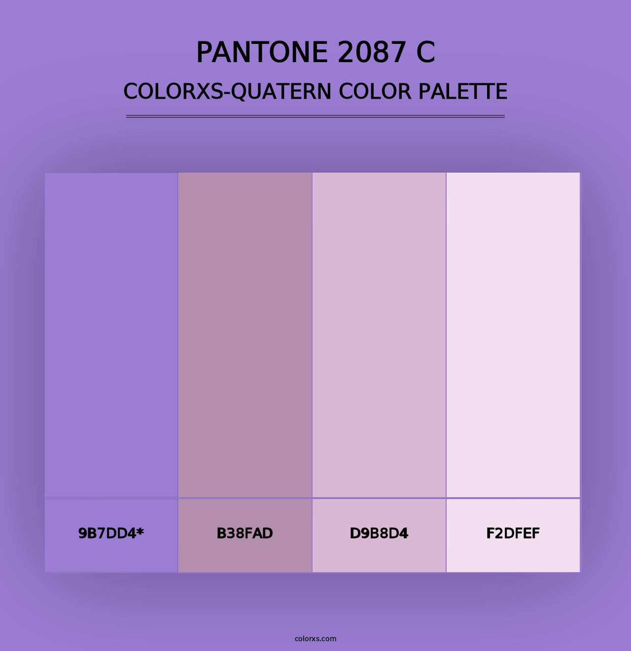 PANTONE 2087 C - Colorxs Quad Palette