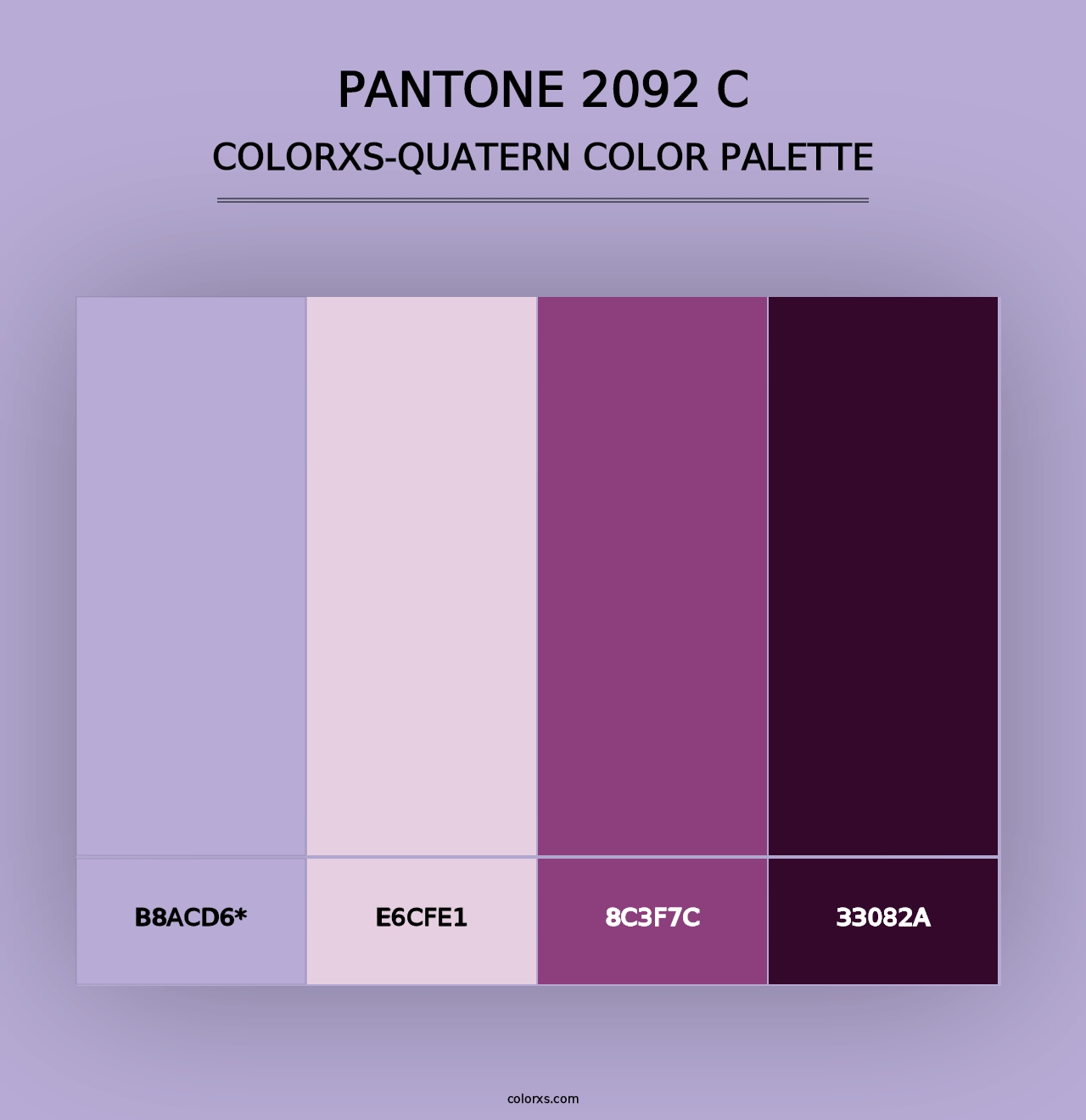 PANTONE 2092 C - Colorxs Quad Palette