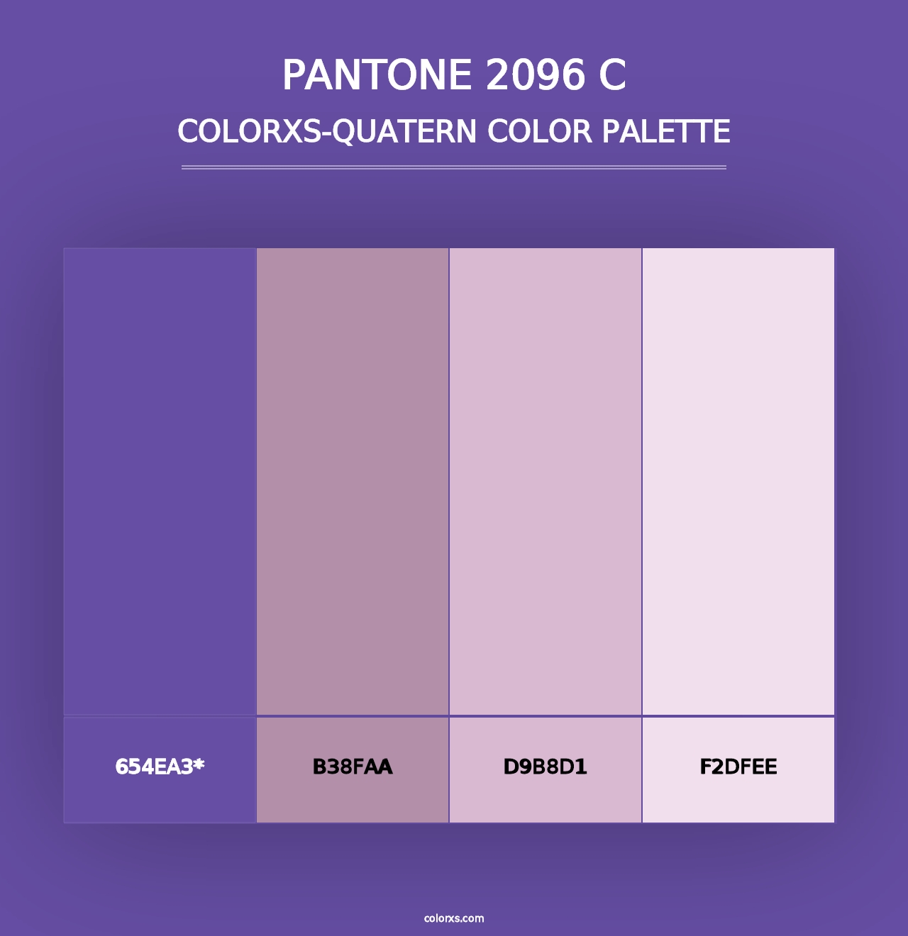 PANTONE 2096 C - Colorxs Quad Palette