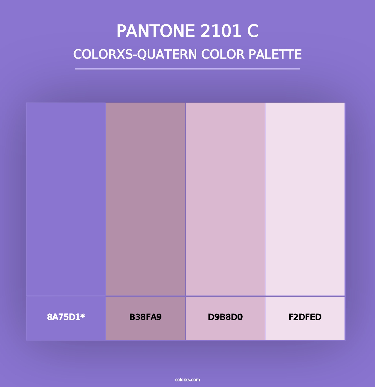 PANTONE 2101 C - Colorxs Quad Palette