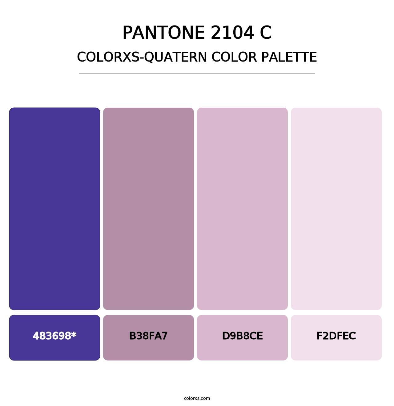 PANTONE 2104 C - Colorxs Quad Palette