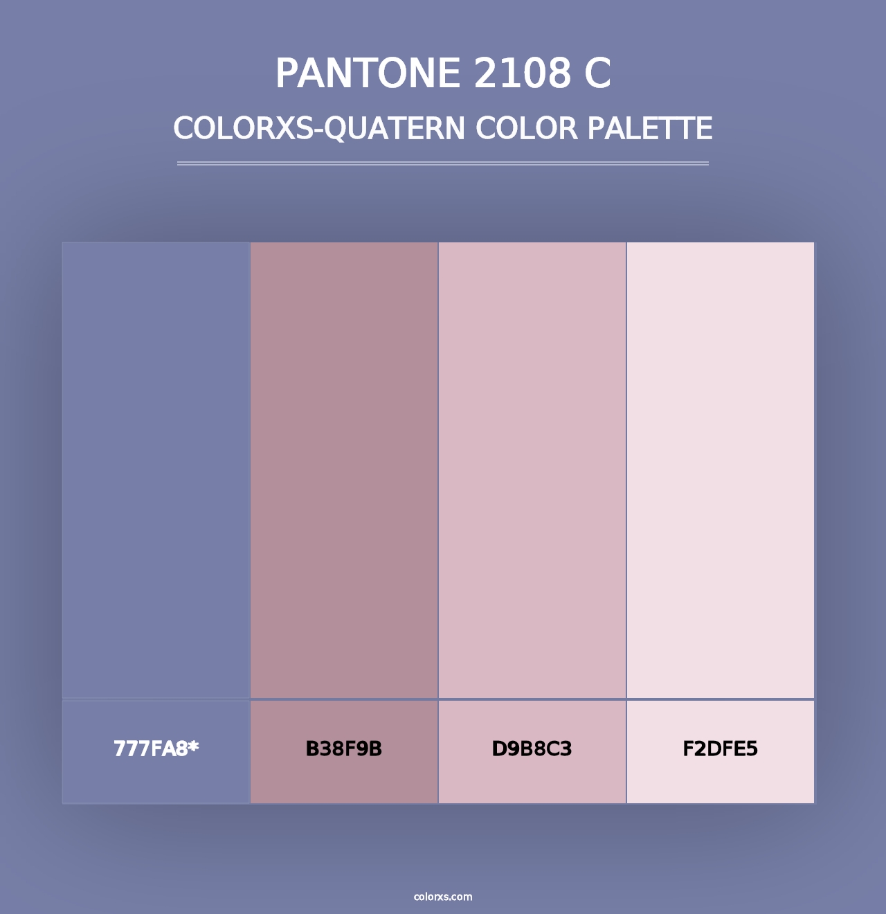 PANTONE 2108 C - Colorxs Quad Palette