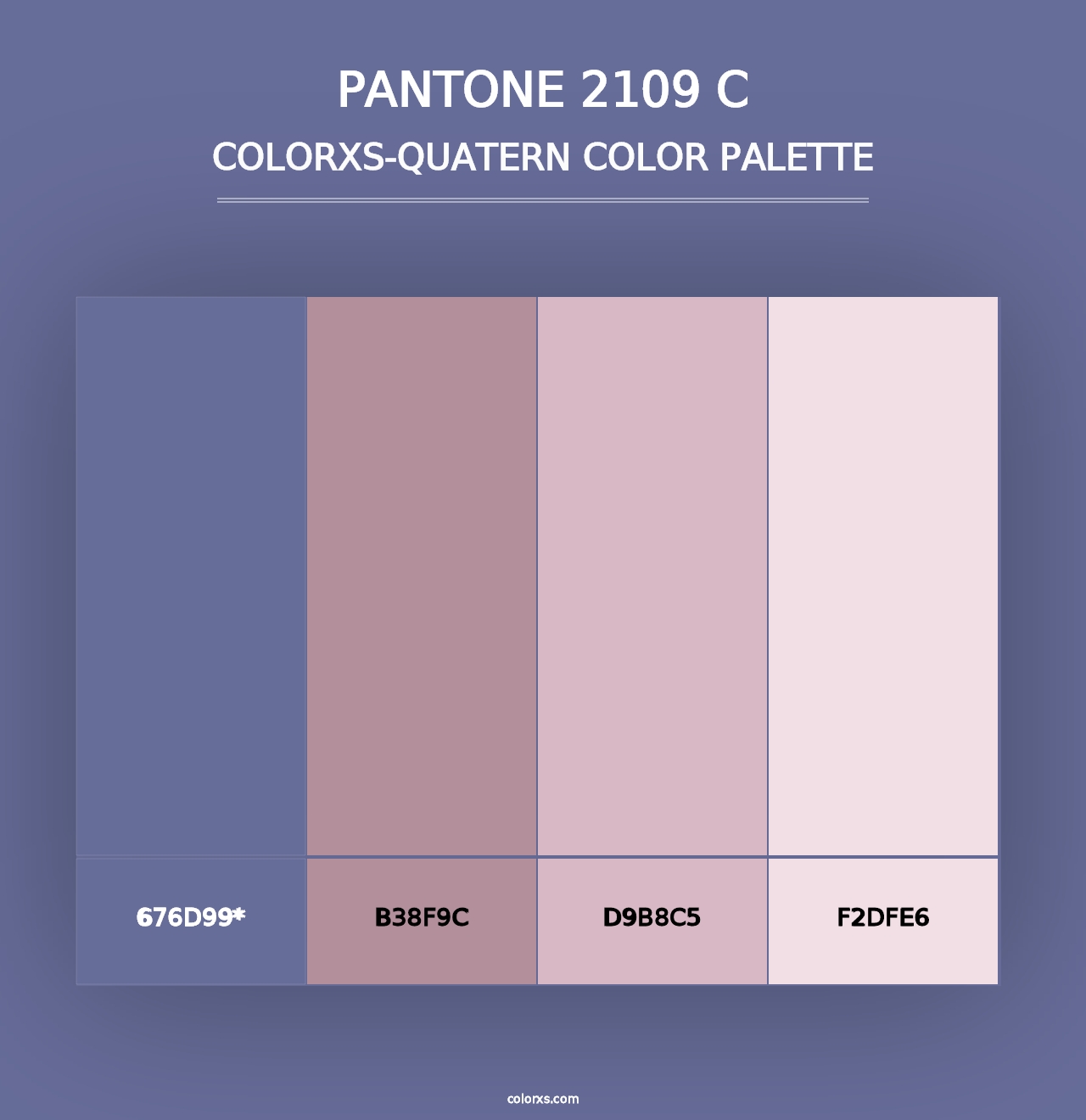 PANTONE 2109 C - Colorxs Quad Palette