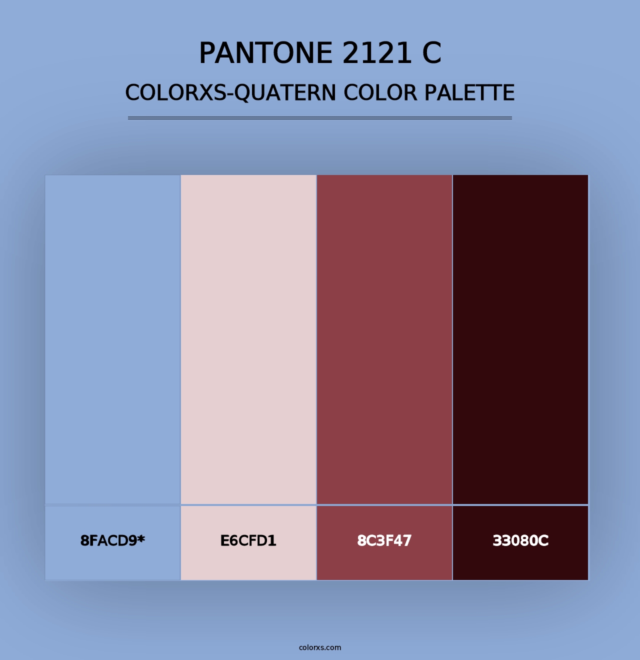 PANTONE 2121 C - Colorxs Quad Palette