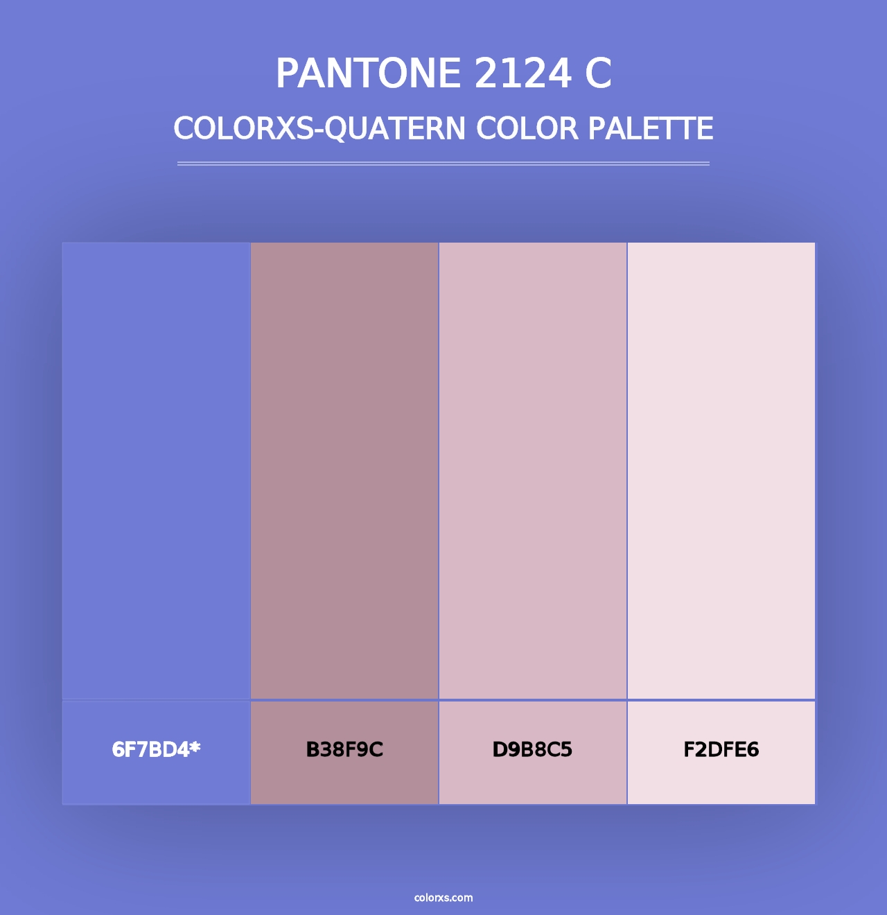 PANTONE 2124 C - Colorxs Quad Palette