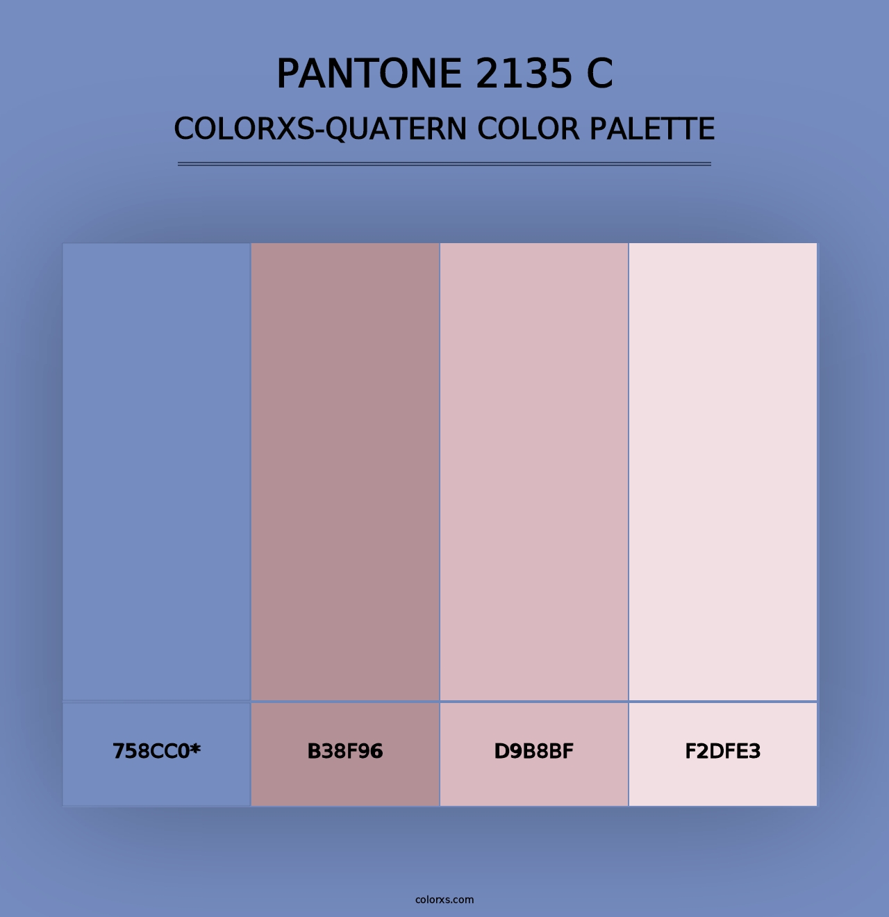 PANTONE 2135 C - Colorxs Quad Palette