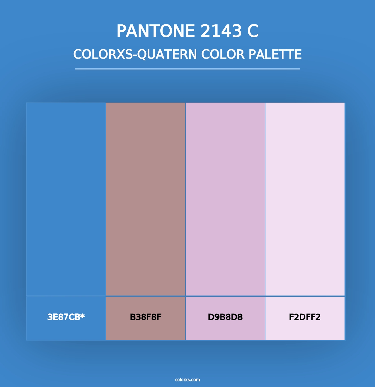 PANTONE 2143 C - Colorxs Quad Palette