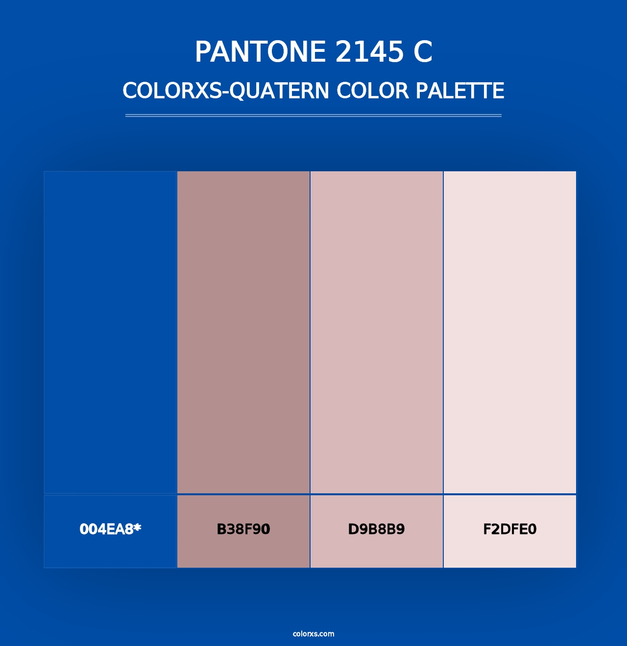 PANTONE 2145 C - Colorxs Quad Palette