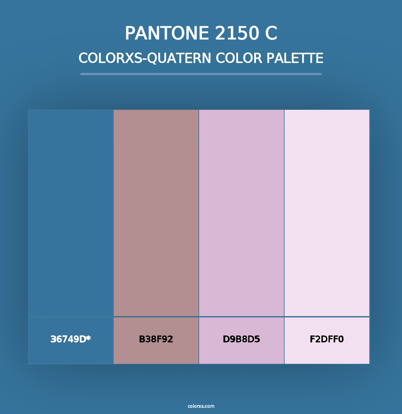 PANTONE 2150 C - Colorxs Quad Palette