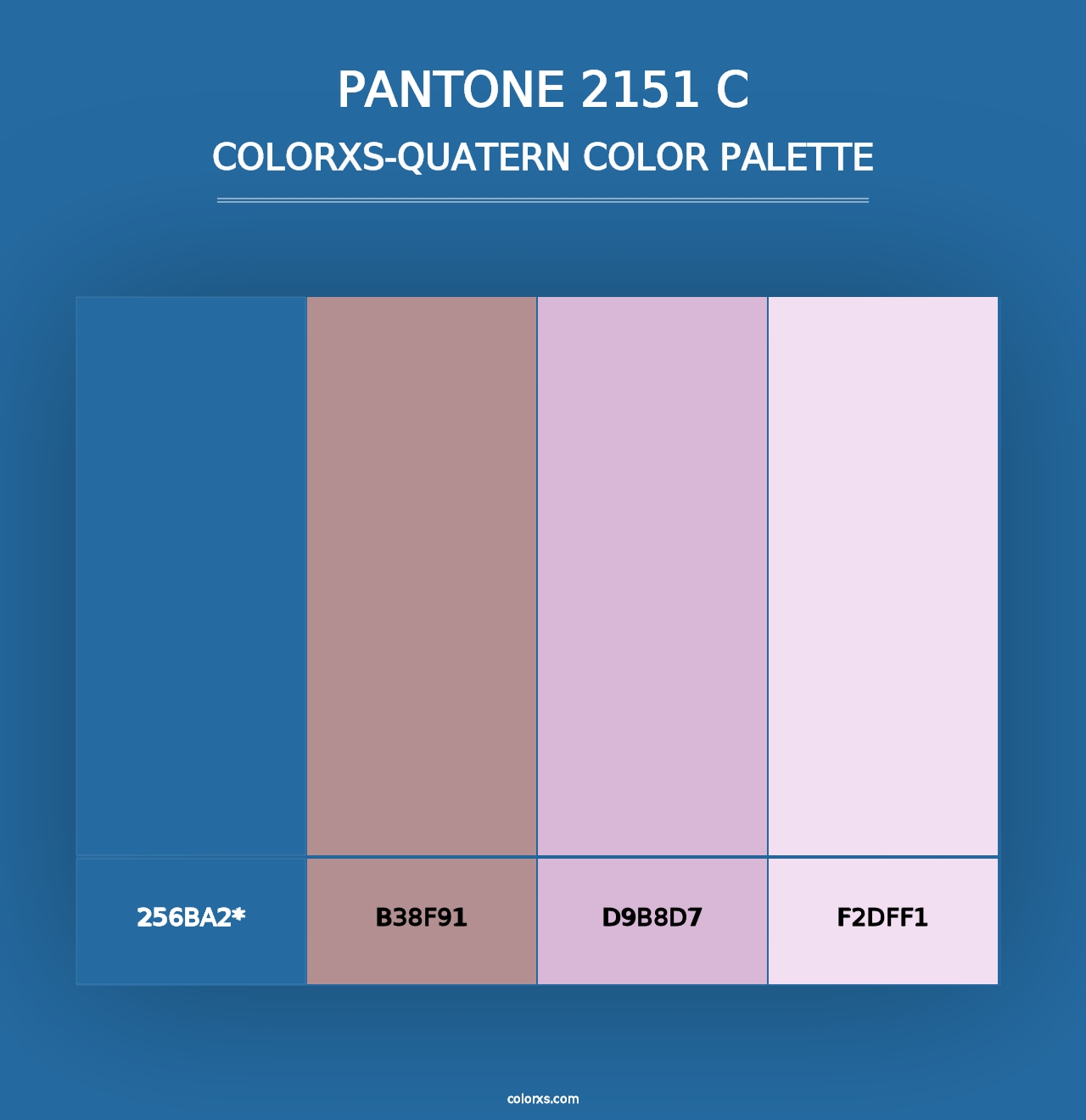 PANTONE 2151 C - Colorxs Quad Palette