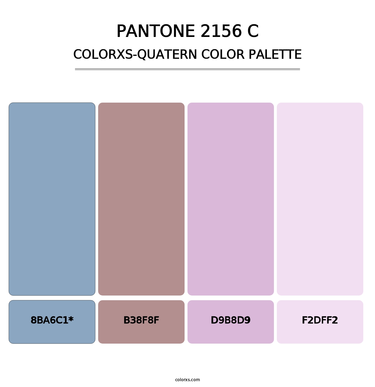 PANTONE 2156 C - Colorxs Quad Palette