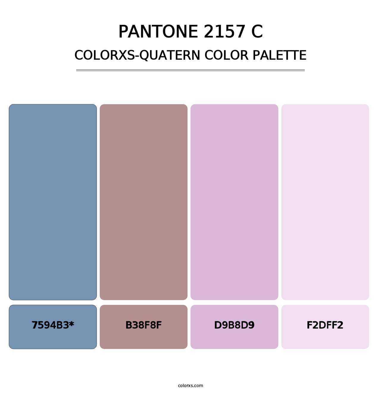 PANTONE 2157 C - Colorxs Quad Palette