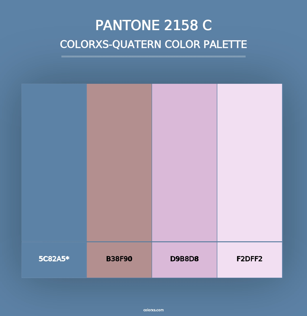 PANTONE 2158 C - Colorxs Quad Palette