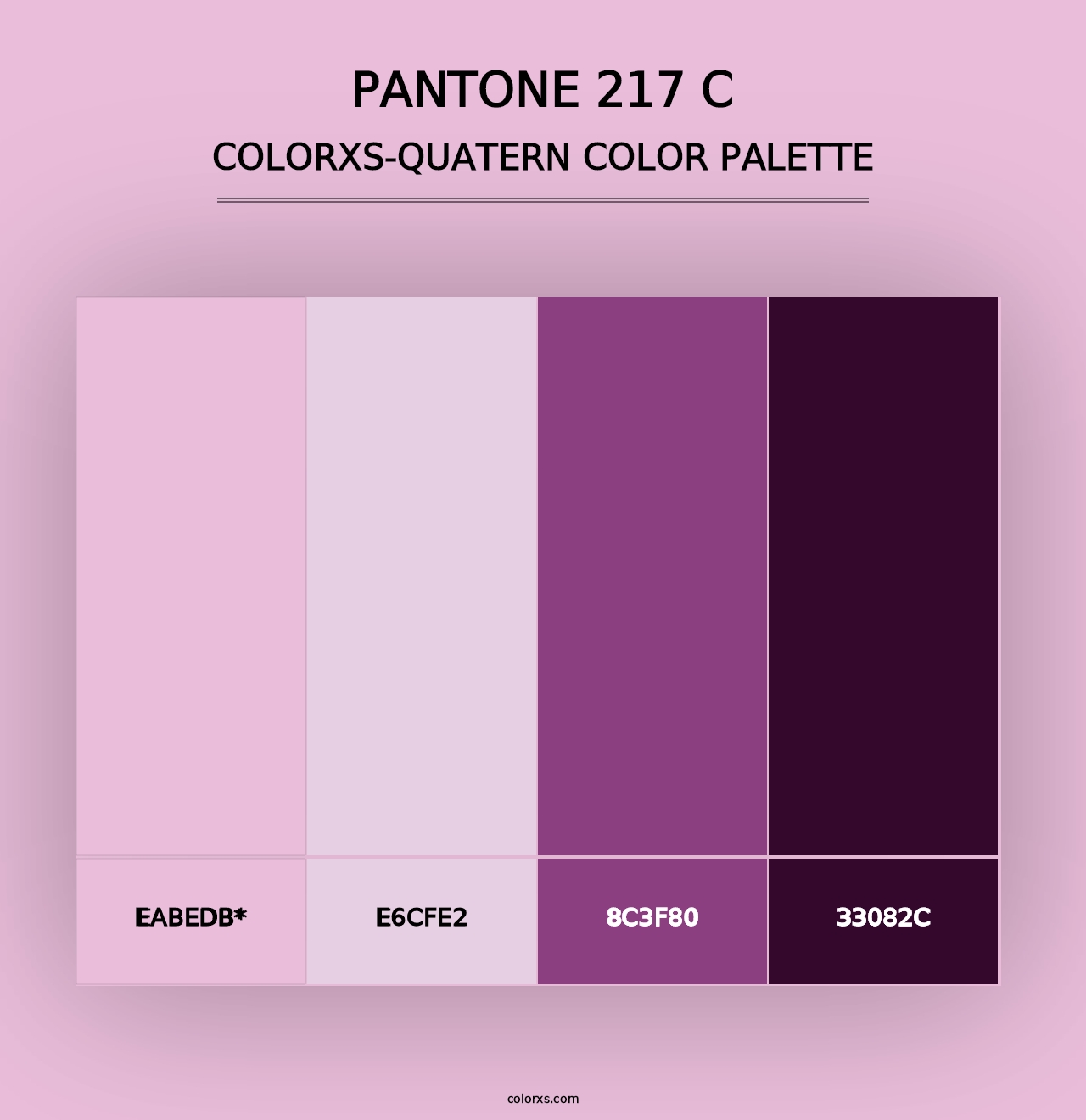 PANTONE 217 C - Colorxs Quad Palette