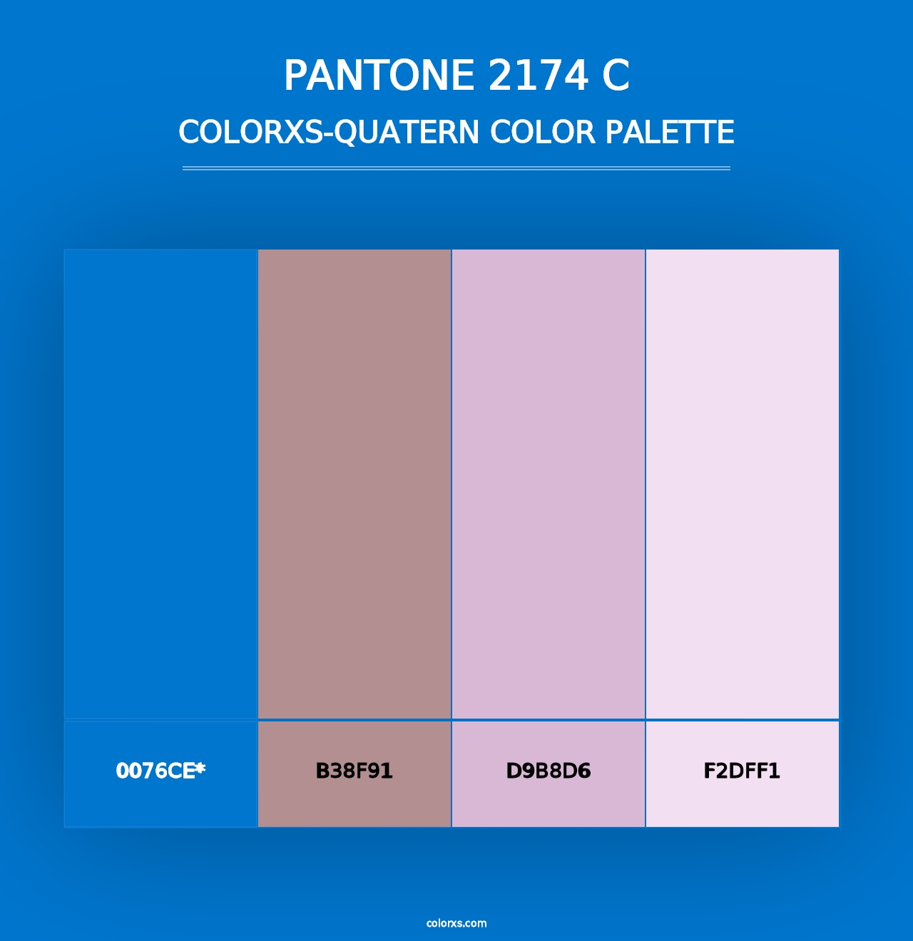 PANTONE 2174 C - Colorxs Quad Palette