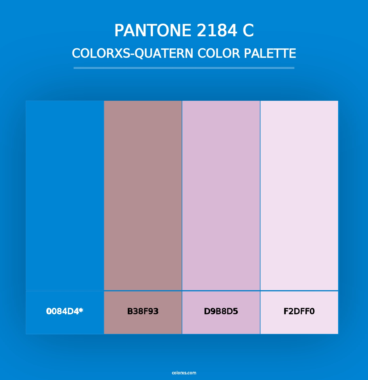 PANTONE 2184 C - Colorxs Quad Palette