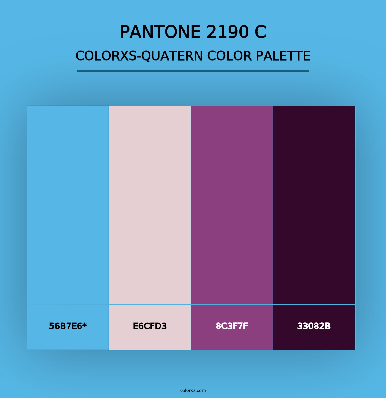 PANTONE 2190 C - Colorxs Quad Palette