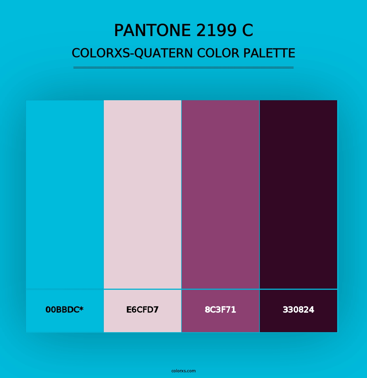 PANTONE 2199 C - Colorxs Quad Palette