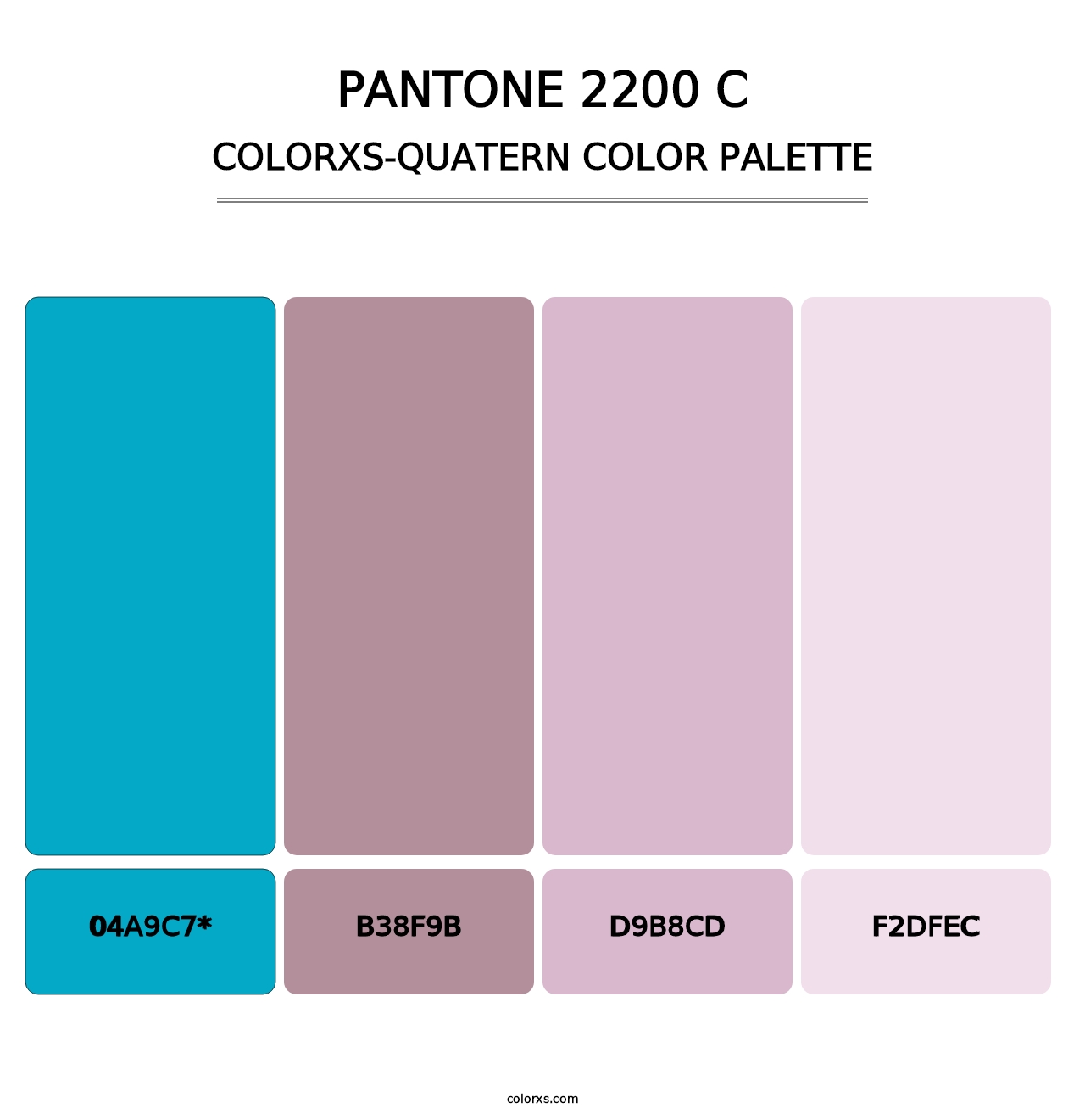 PANTONE 2200 C - Colorxs Quad Palette