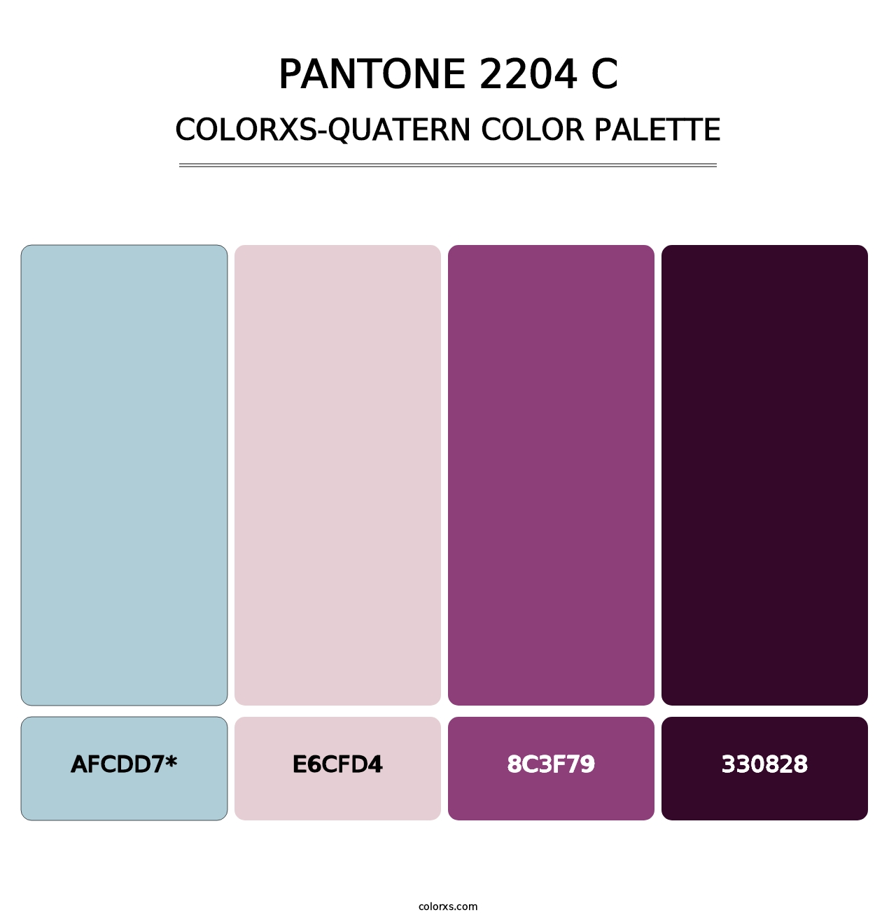 PANTONE 2204 C - Colorxs Quad Palette