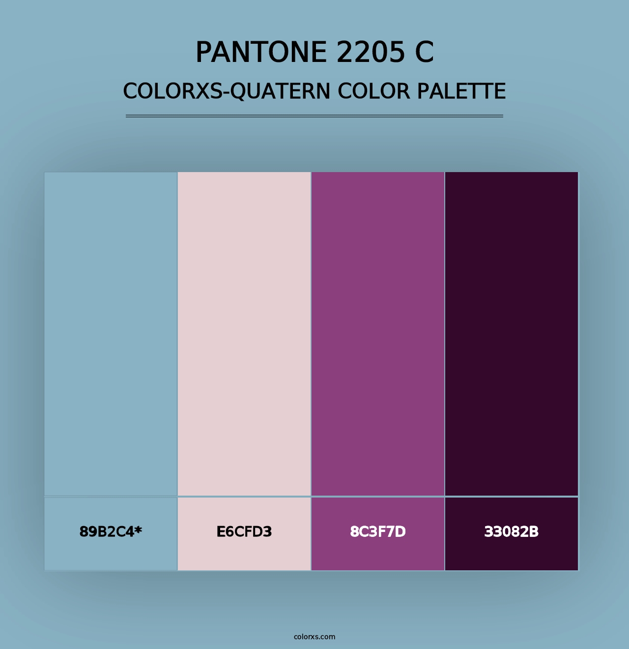 PANTONE 2205 C - Colorxs Quad Palette