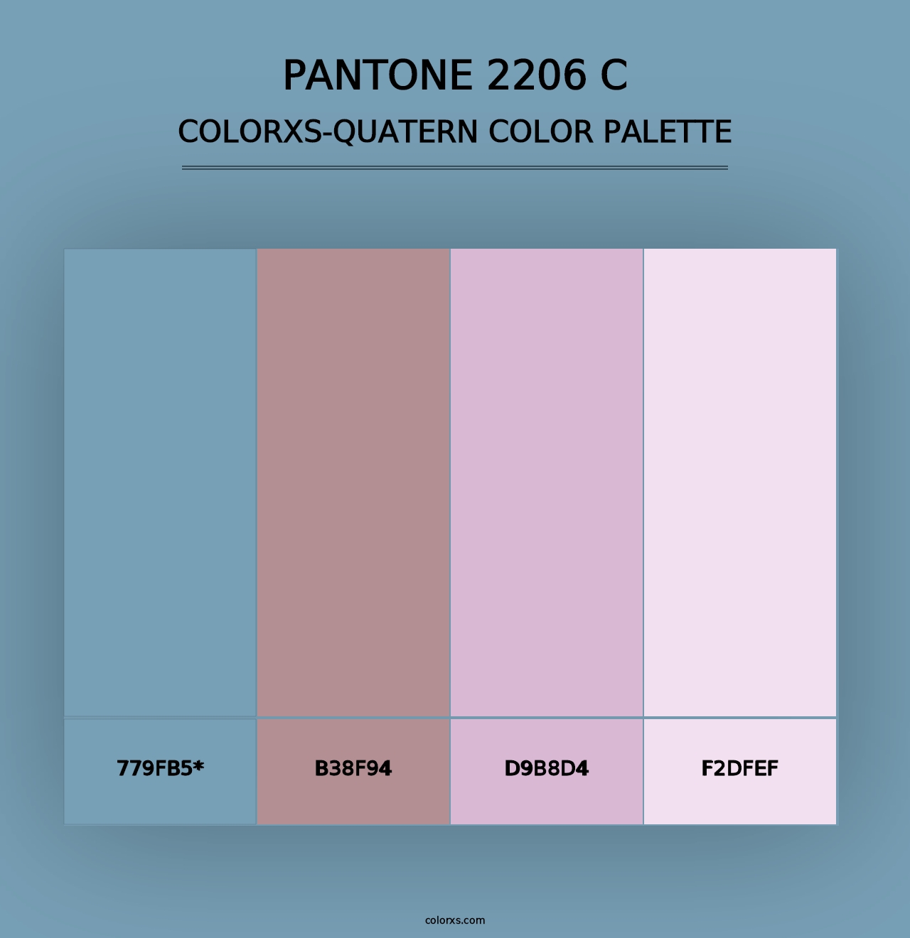 PANTONE 2206 C - Colorxs Quad Palette