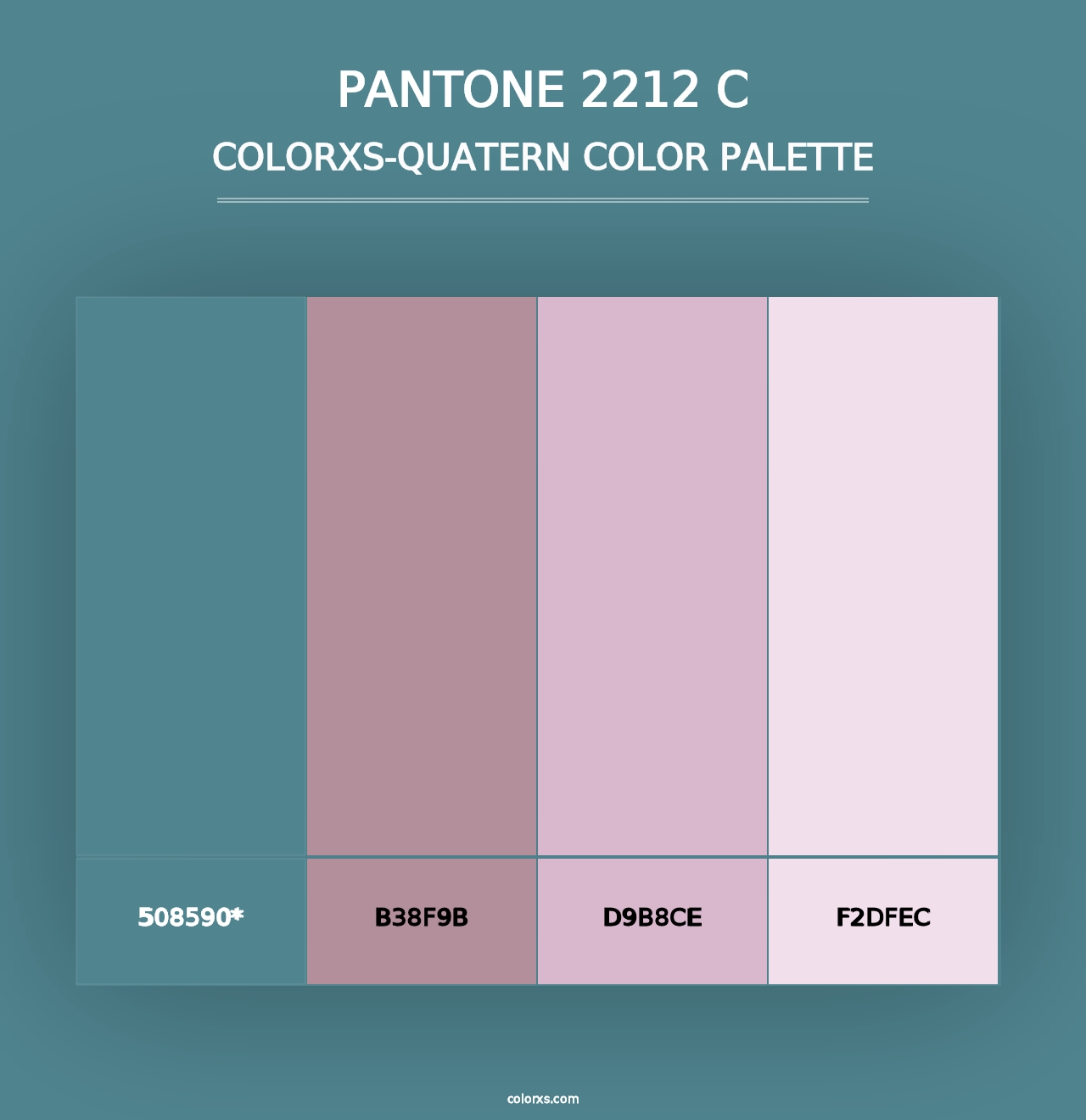 PANTONE 2212 C - Colorxs Quad Palette