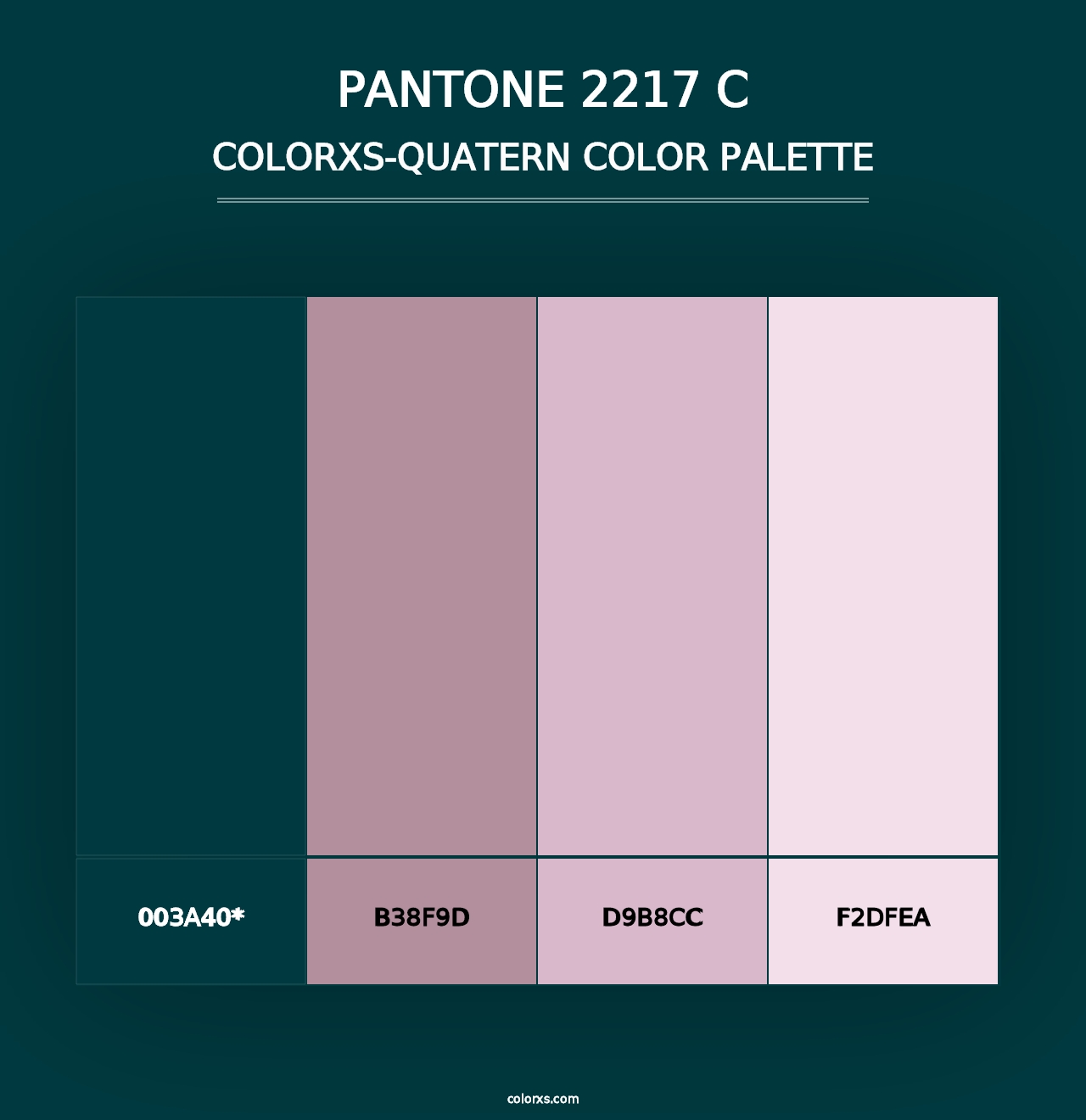 PANTONE 2217 C - Colorxs Quad Palette