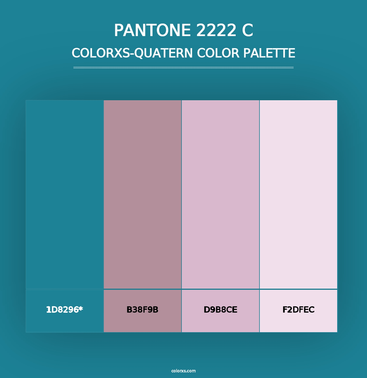 PANTONE 2222 C - Colorxs Quad Palette