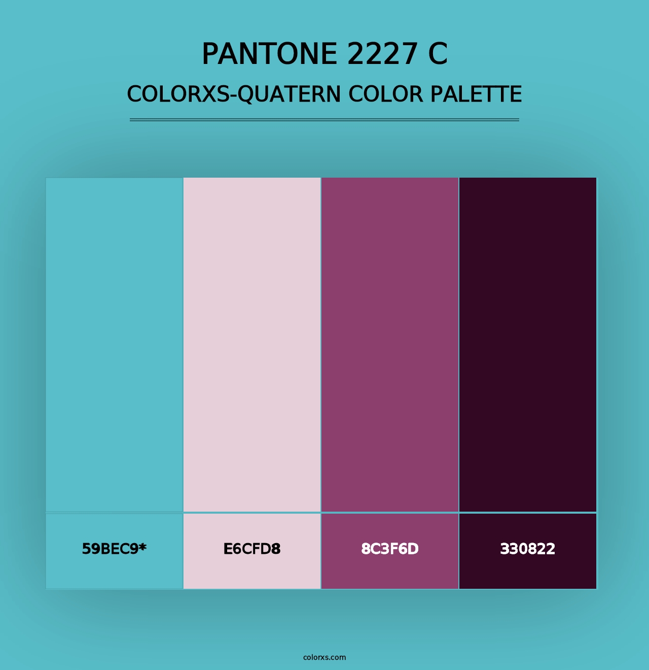 PANTONE 2227 C - Colorxs Quad Palette