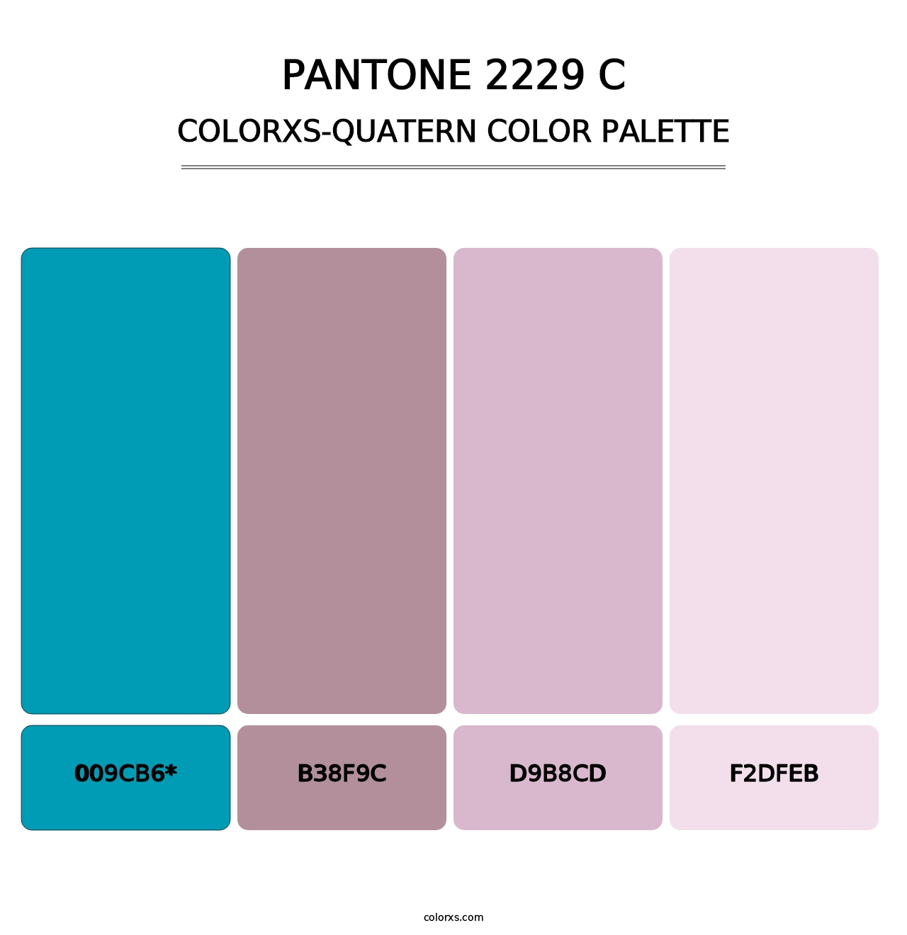 PANTONE 2229 C - Colorxs Quad Palette