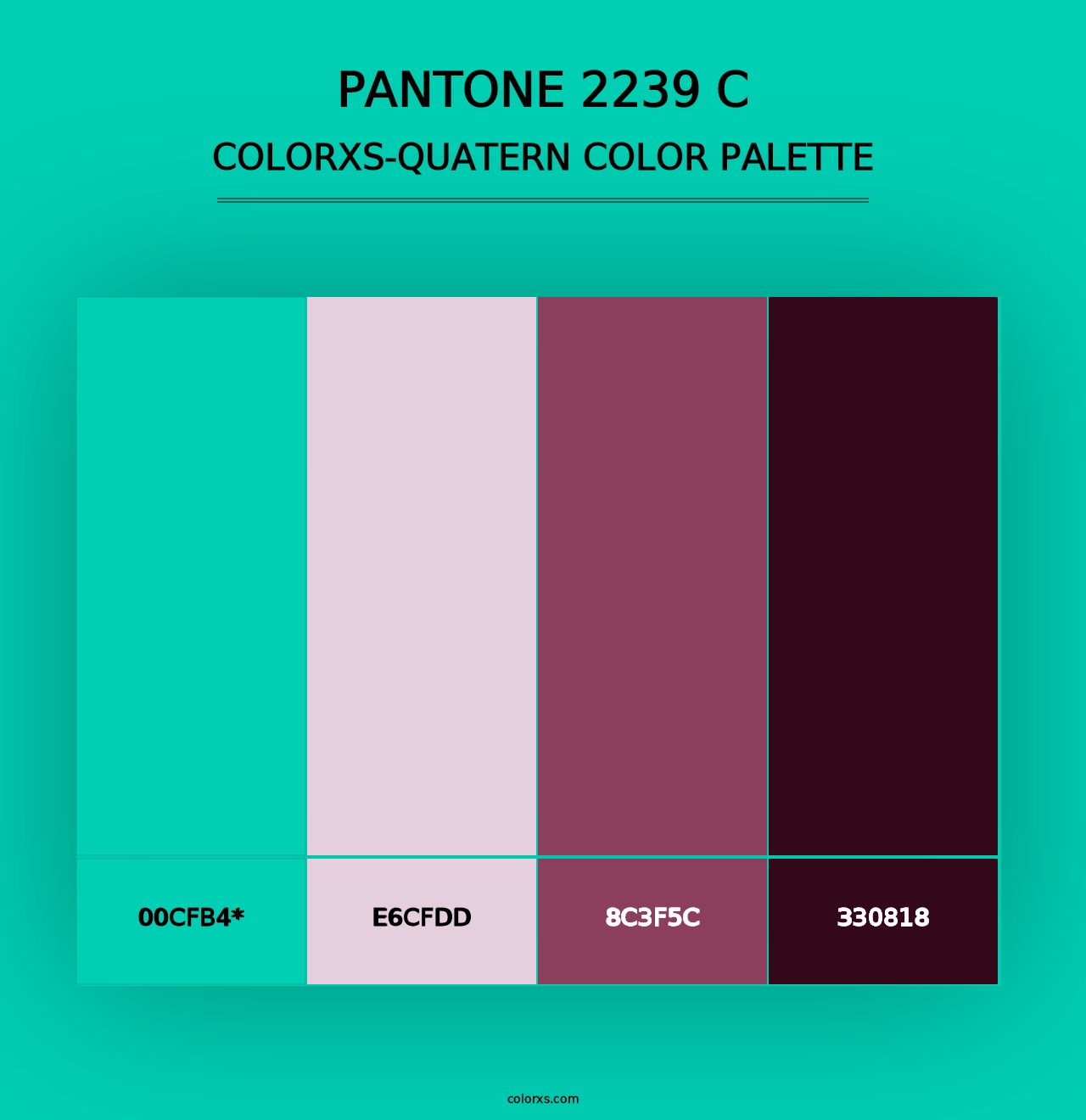 PANTONE 2239 C - Colorxs Quad Palette