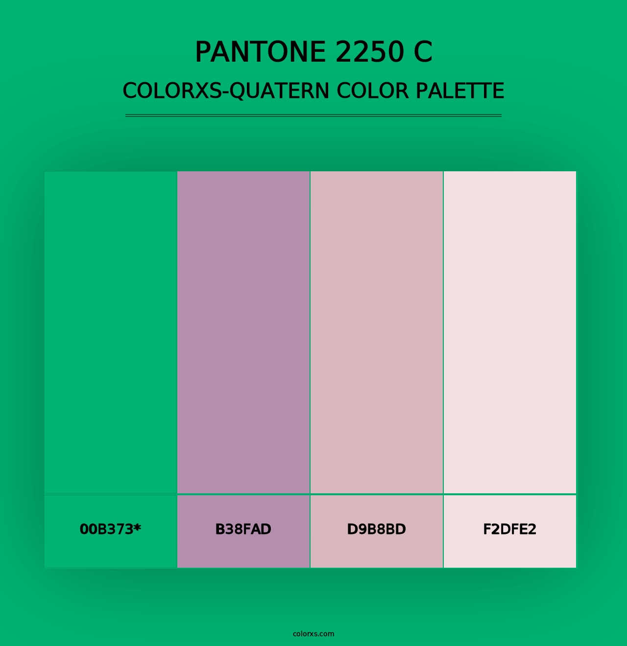 PANTONE 2250 C - Colorxs Quad Palette