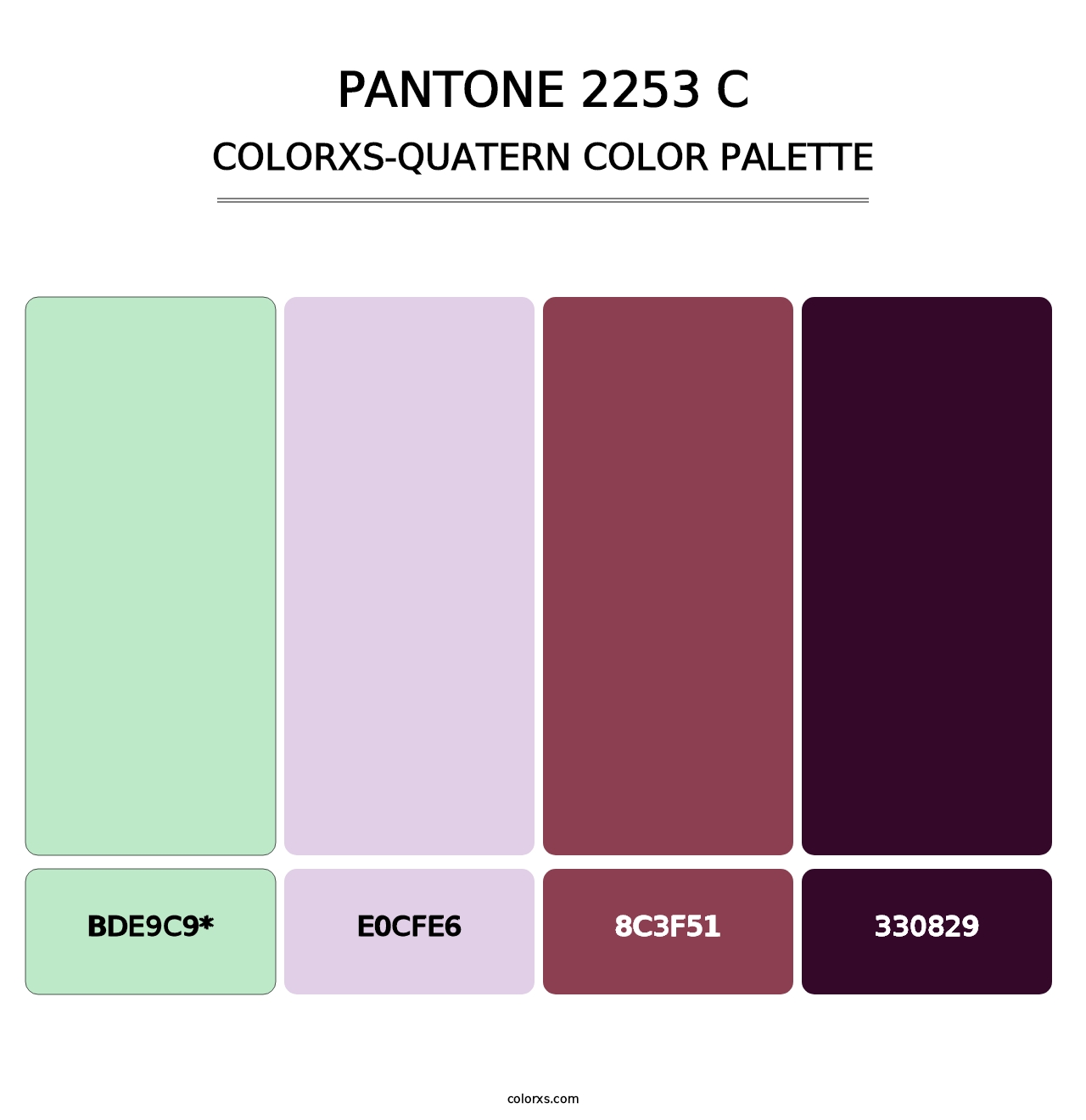 PANTONE 2253 C - Colorxs Quad Palette