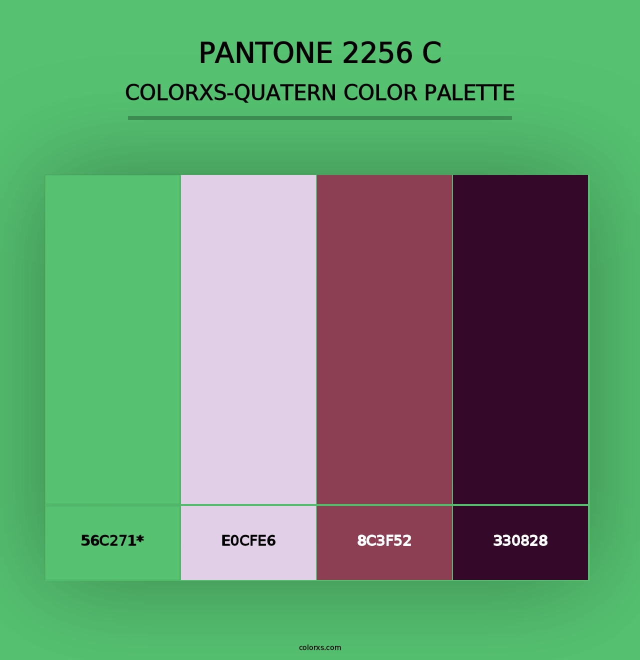 PANTONE 2256 C - Colorxs Quad Palette