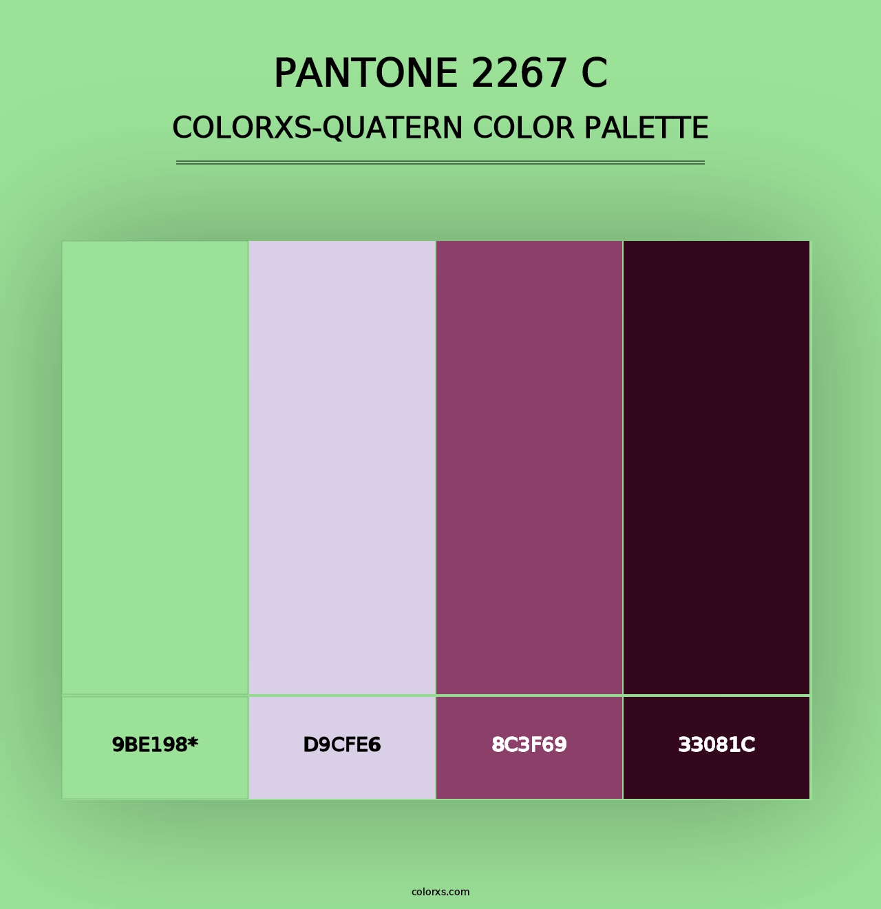 PANTONE 2267 C - Colorxs Quad Palette