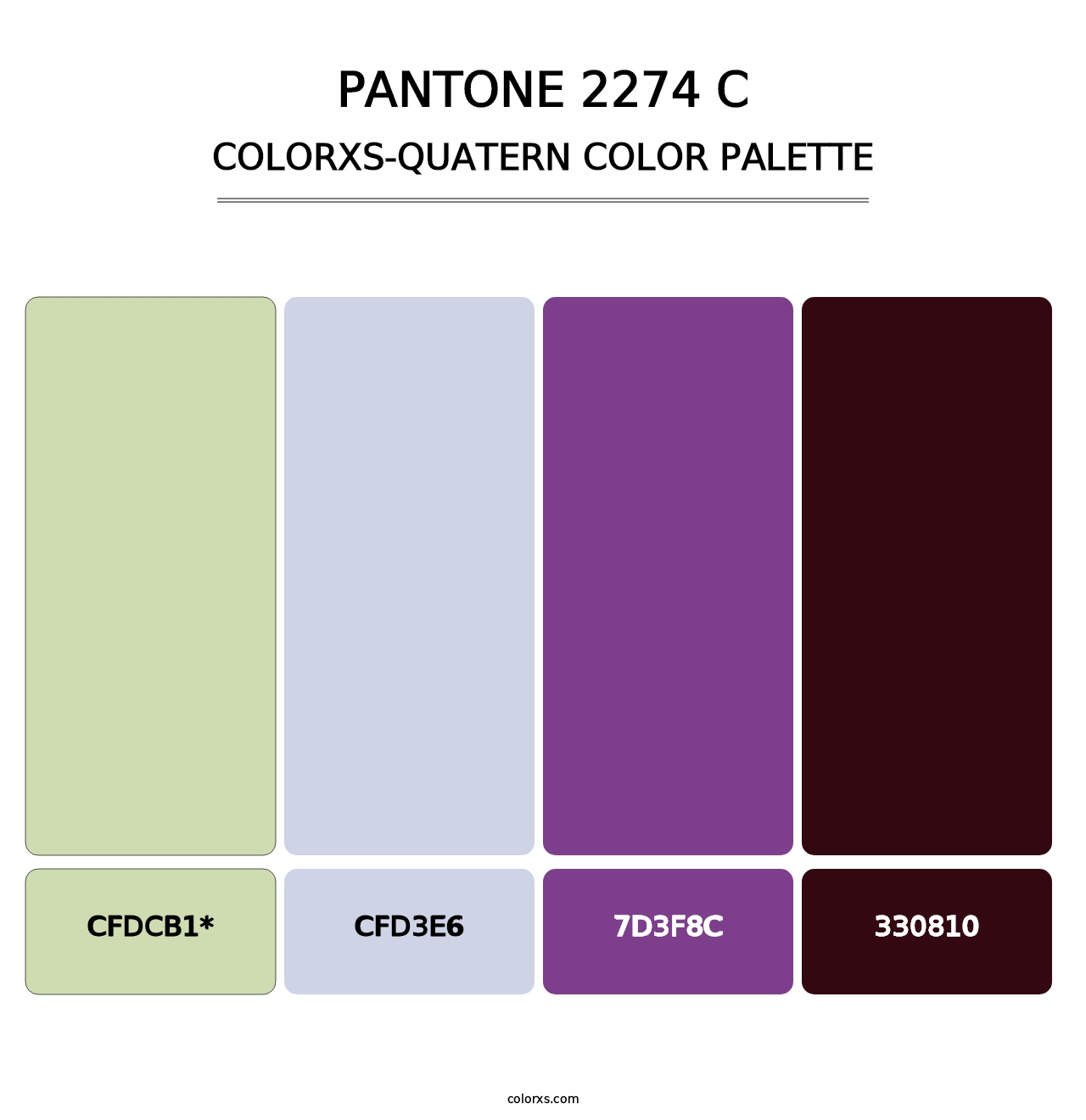 PANTONE 2274 C - Colorxs Quad Palette