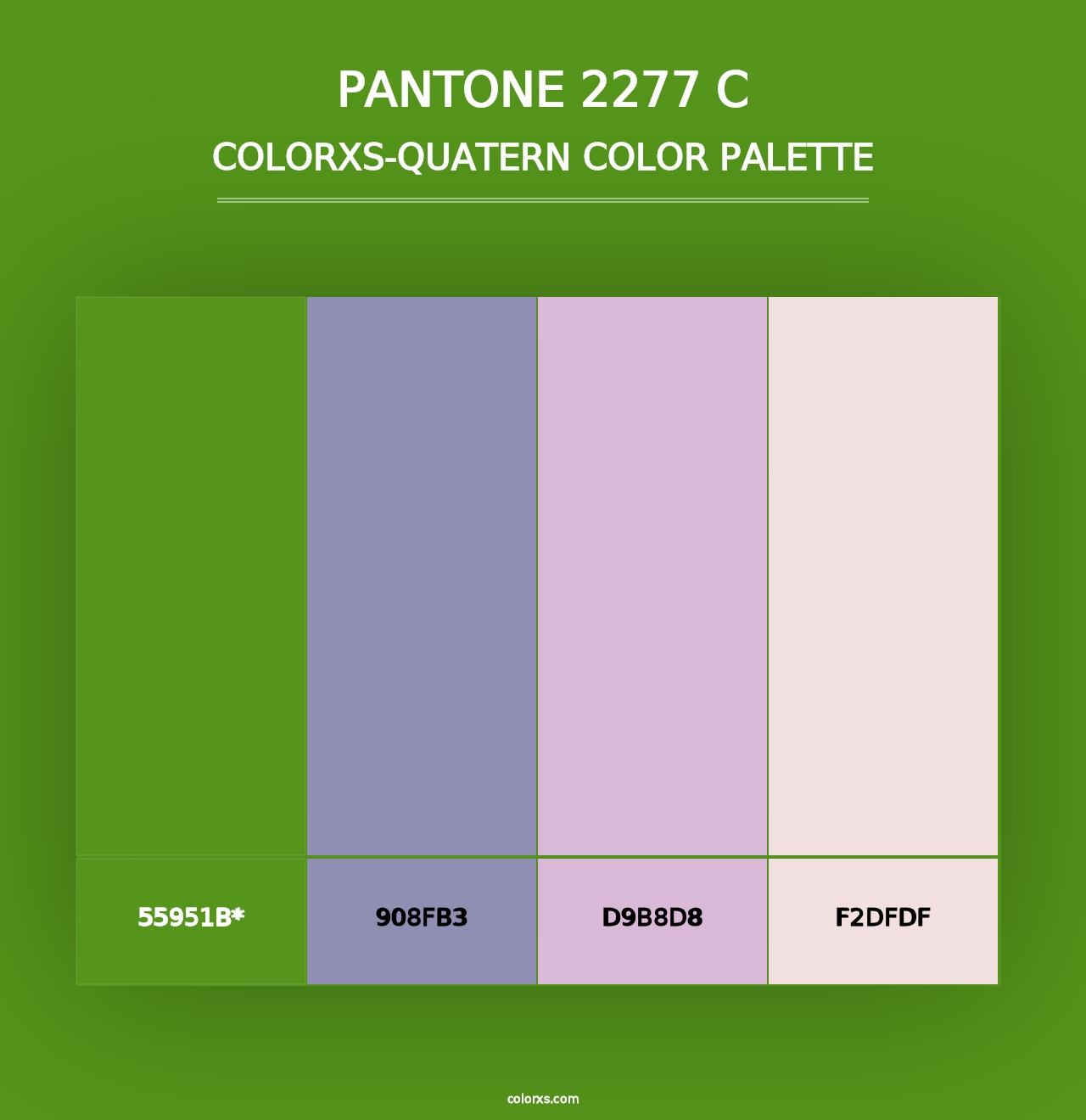 PANTONE 2277 C - Colorxs Quad Palette