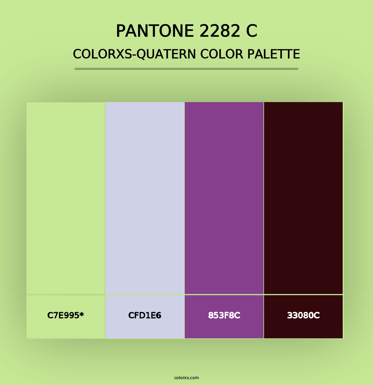 PANTONE 2282 C - Colorxs Quad Palette